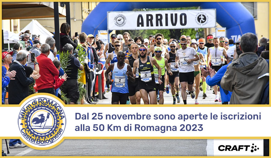 Da venerdì 25 novembre sono aperte le iscrizioni alla 40a edizione della 50 km di Romagna