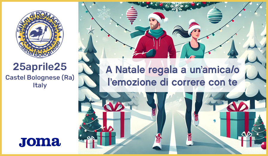 A Natale regala a un’amica/o l’emozione di correre con te