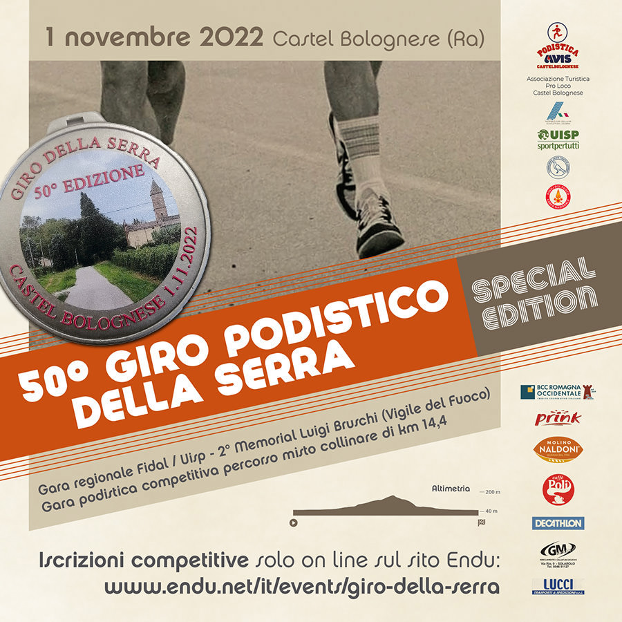 Torna il Giro della Serra: martedì 1 novembre a Castel Bolognese (Ra) edizione speciale per i 50 anni della gara.