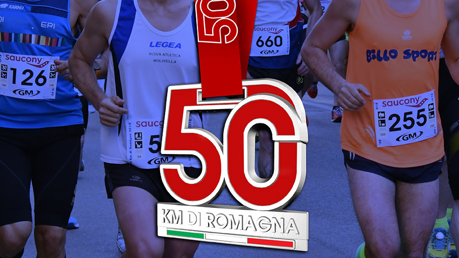 Nuovo stile per la medaglia della 50 Km di Romagna!️