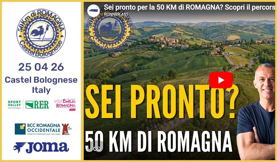 Sei pronto per la 50 Km di Romagna? Scopri il percorso da dentro