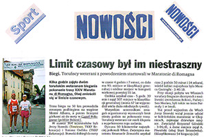 Articolo sulla rivista polacca Nowosci
